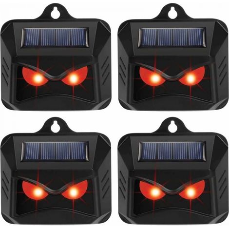 Solarlicht Zur Kontrolle Von Raubtieren 4er-pack - Fuchsabwehr Für Gärten - Tierabwehrmittel - Abwehrgeräte Für Rehe - Katzenabwehrmittel - Fuchsabwehrmittel