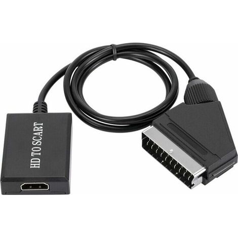 Hdmi-auf-scart-wandler 1080p – Audio-video-adapter – Ntsc/pal-kompatibel – Plug & Play – Upscaling-technologie