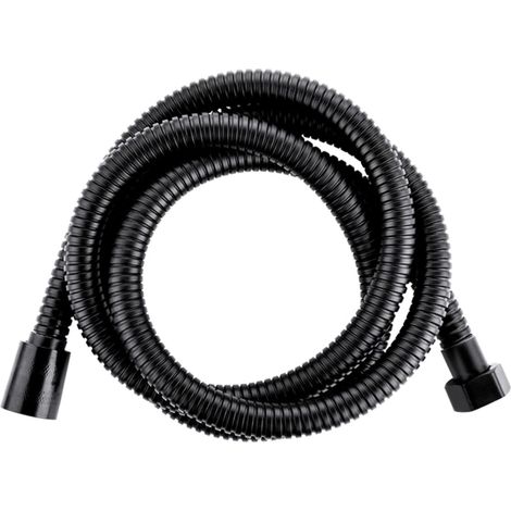 Duschschlauch, 200 Cm Brauseschlauch, Duschschlauch Mit Knickschutz Für Brausekopf, Universeller Anti-torsion Duschschlauch, Schwarz
