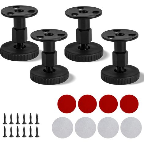 4 Stück Verstellbare Möbelbeine 47 Bis 64 Mm, Höhenverstellbare Möbelbeine, Verstellbare Tischbeine Für Möbel, Schränke, Sofas, Büros, Küchen, Können Gebohrt Oder Selbstklebend Sein