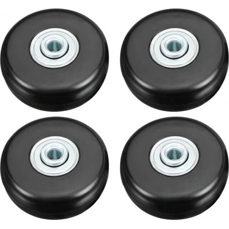 4pcs 50mm Rollenkoffer, Gepäck Koffer Reparatur Rollen Schwerlast Geräuschlos Gummi Universell Drehbar Rad Ersatz Transport Ersetzt Rollen Für Koffer/gepäck/rucksack/reise