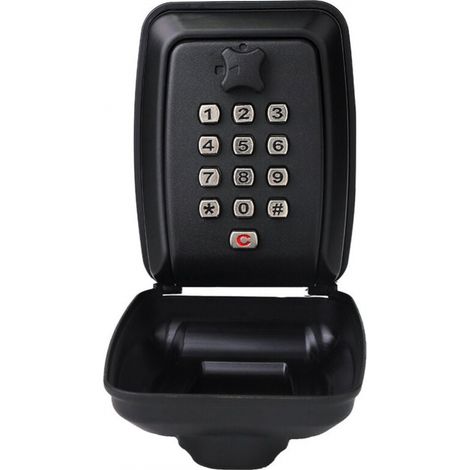 121x95x62mm Schwarz Wasserdichte Schlüsselbox Wandmontierte Schlüsselbox Außen-schlüsselsafe Sicherheits-schlüsselbox Wandhalterung Schlüsselsafe – Gemeinsamer Schlüssel, Schwarz