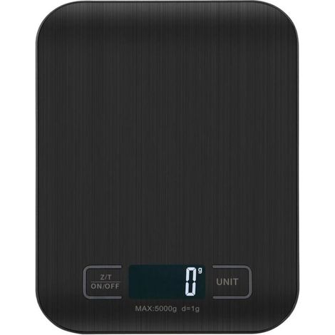 Digitale Küchenwaage, Professionelle Digitale Küchenwaage 5 Kg – Präzise Messung Bis Auf 1 G, Elektronische Küchenwaage Mit Lcd-anzeige Und Tara-funktion. (schwarz – 5 Kg)