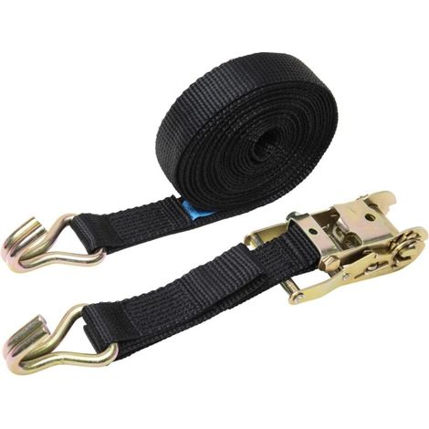 Lkw-spanngurt, Doppelhaken, Polyester-gurtband, Befestigungsgurt, Verstärkter Ratschen-spanngurt, 5 Cm X 6 M