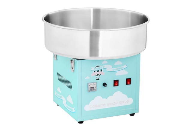 Zuckerwattemaschine Zuckerwattegerät Automat Candymaker 52 cm 1200 w Türkis