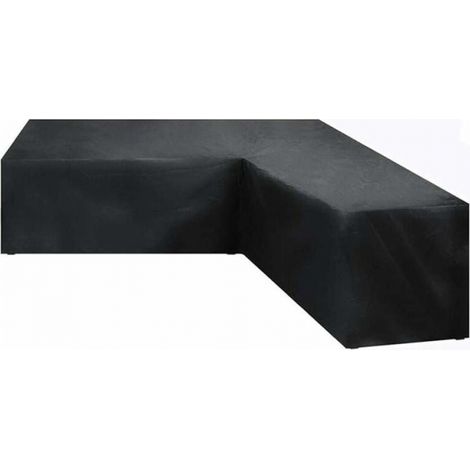 (222x286x82cm) Wasserdichte Garten-ecksofa-husse, Garten-sofahusse In L-form, Abdeckung Aus 210d Oxford-gewebe
