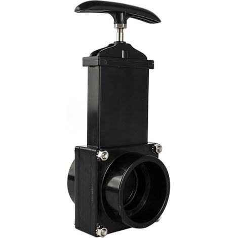 Ablassventil Für Wohnmobile, 50 Mm Durchmesser, Schieberbauart, Schwarz, Robust Und Leicht, Für Abwasser, Kompatibel Mit Wohnwagen Und Ausgebauten Transportern. Rückschlagventil Ideal Für Niedrige