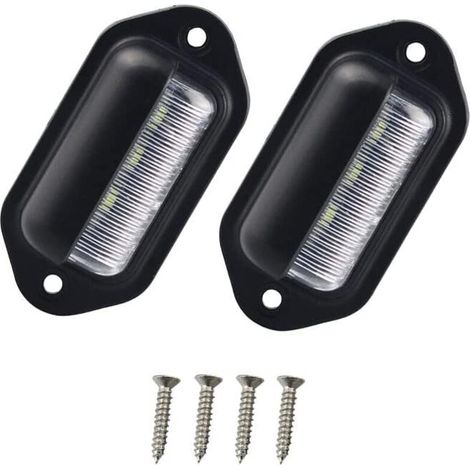 2 Stück Kfz-kennzeichenbeleuchtung, Motorrad-kennzeichenleuchte, Rücklicht Für Anhänger, Kennzeichenlampe Für Motorrad, Geeignet Für 12v/24v Lkw, Transporter, Anhänger Und Pkw