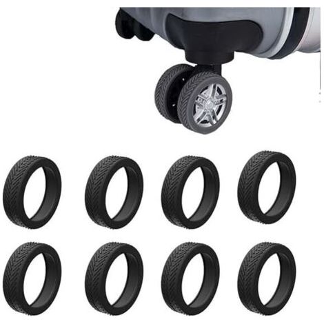 Schutzhülle Aus Gummi Für Kofferrollen, Geräuschlos, Gehäuse Für Rollwagen, Ersatz-silikonschutzhaube, Universelle Radabdeckung