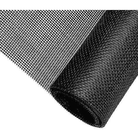 Moskitonetz-rollo, 150 Cm X 500 Cm – Auf Die Fenstergröße Zuschneidbar (schwarz)