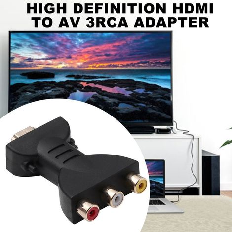 Hdmi-auf-av-adapter, Hdmi-auf-rgb Für Komponenten-rca-wandler, Audio- Und Video-synchronisationsadapter 1080p