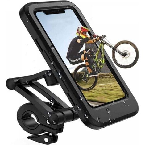 Telefonhalter Für Fahrrad Und Motorrad, Wasserdichter Touchscreen, 360-grad-drehung, Kompatibel Mit Smartphones Bis Zu 6,7 Zoll, Einfache Installation