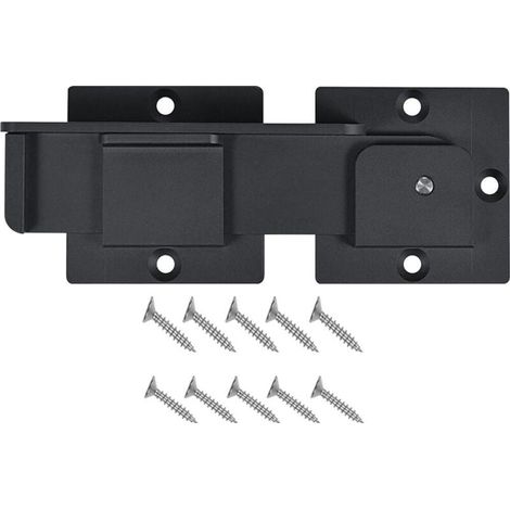 Verstellbarer Torriegel Für Dreh- Und Schiebetore, 19,1 Cm, Aus Robustem Aluminiumlegierung (4 Mm), Mit Vorhängeschlossöffnung
