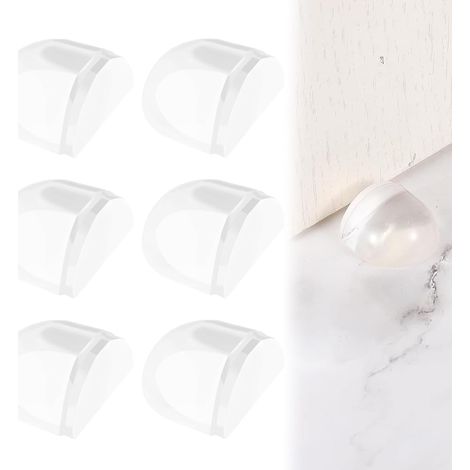 6 Stück Türstopper Gummi Stop Adhesive Transparent Stoßdämpfer Für Alle Harten Böden, Gummipuffer Türstopper Selbstklebend Für Innenbereich Zum Schutz Von Wänden Und Möbeln