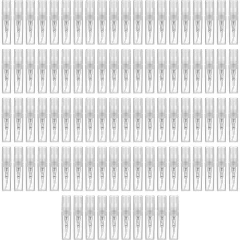 Mini Transparente 2-ml-plastiksprühflasche Für Parfum, Leere Probeflasche Mit Sprüher, Geeignet Für Reisen, 90 Stück