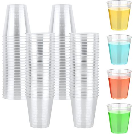 100er-pack Wiederverwendbare Plastikbecher, 5 Cl/50 Ml Wiederverwendbares Glas Aus Kunststoff, Transparente Schnapsgläser Aus Kunststoff Für Cocktails, Fruchtsäfte, Hochzeiten Und Feiern