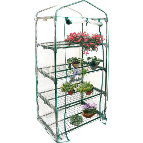 Gewächshaus Ohne Regal, Rolltor, Garten-gewächshaus, Kulturhaus, Gartenhaus, Tomatenpflanzung, Gemüse, Gewächshaus, Transparente Pvc-abdeckung Für Garten, Balkon, Aluminium-gewächshaus