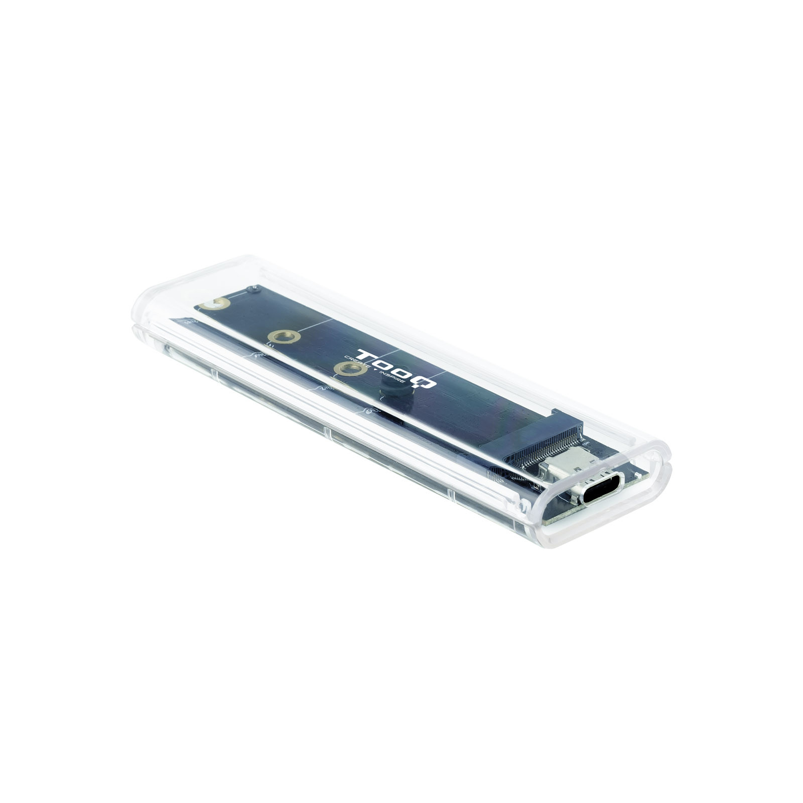 Extern Ssd M2 Ngff/nvme Transparent Rgb Tooq Tqe-2200 Externes Gehäuse Rgb Tooq Tqe-2200
