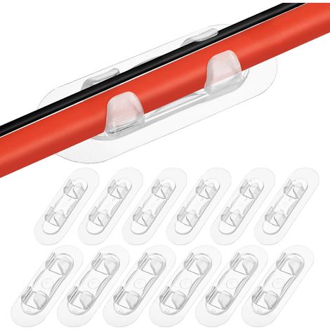 2er-pack Transparente Klebeclips Für Kabel, Erleichtern Die Kabelverwaltung Im Haushalt, Büro Und In Multimedia-zentren.