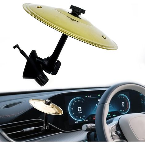 Cymbale D'Aération, Cymbale De Batterie De Voiture, Design Ingénieux, Convient Pour Diverses Grilles D'Aération De Voiture, Pour Les Amateurs De Musique