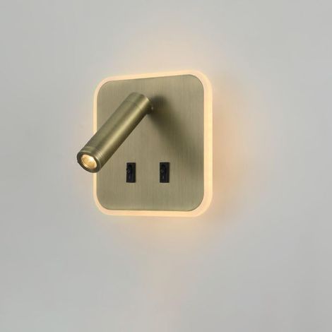 Led-leselampe Mit 2 Schaltern, Wandlampe, Verstellbare Leselicht, Schwenkbar Um 350°/90°, Nachttischlampe Für Das Schlafzimmer