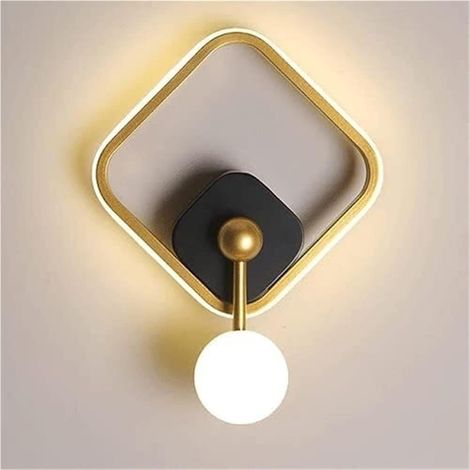 Quadratische Led-wandapplique Aus Metall, Dreifarbige Gestaltung, Ideal Für Die Dekoration Von Ankleidezimmern, Wohnzimmern, Fluren, Ausstellungsräumen, Balkonen Und Anderen Räumen.