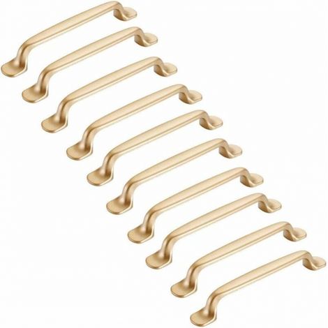 10 Stück Goldene Schrankgriff 128 Mm – Möbelgriffe Für Küche, Schrank Und Tür
