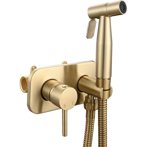 Versteckter Duschkopf Für Toilettenschüssel Mit Warm- Und Kaltwasser, Handbrause Mit Druckdüse Für Bidet