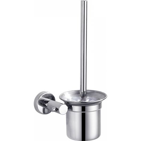 Wc-bürste Mit Halter, Set Aus Edelstahl-wc-reinigungsbürste Für Badezimmer, 32 Cm