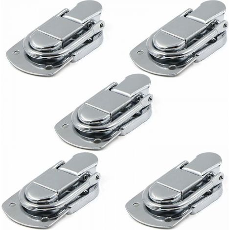 Hebelverschluss Wippverschluss Riegel Schloss 5 Stück Wippverschluss Aus Edelstahl Für Kiste, Geschenkbox, Schublade, Schrank, Erste-hilfe-set, Werkzeugkiste