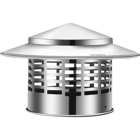 Zuverlässiger Edelstahl-kaminabdeckung Für Dach Mit Luftabzugskanal, Kaminhaube (110 Mm)