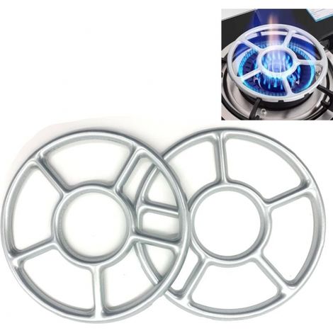 2 Stück Gasreduzierer Für Platten, Gasreduzierer Mit Wok-halterung, Gasbrenner-wok-standring, Herd-gasstütze Für Kaffeekanne, Mokakanne (6,1 Zoll/15,5 Cm)