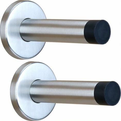 2-teiliger Edelstahl-wandtürstopper