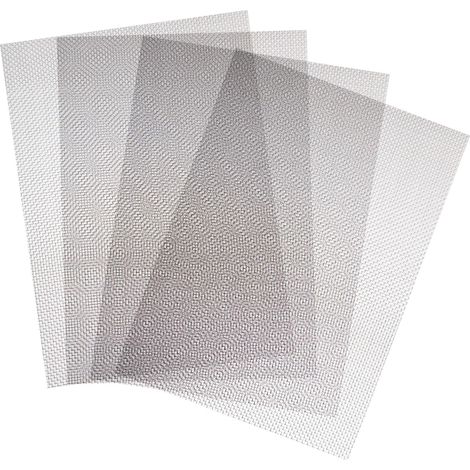 Edelstahl-feinmaschiges Metallgewebe Mit 1 Mm Maschenweite Für Fenster Und Türen – Schutz Gegen Nagetiere, Insekten Und Schlangen – 300 X 210 Mm – 4 Stück