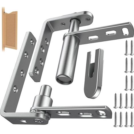 Türscharnier Aus Edelstahl 304 – Automatische Schließung – Für Lamellentüren – Set Von 1