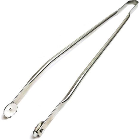 Grande Grillzange Aus Edelstahl Mit Rollen, Multifunktional, Größe 50 Cm