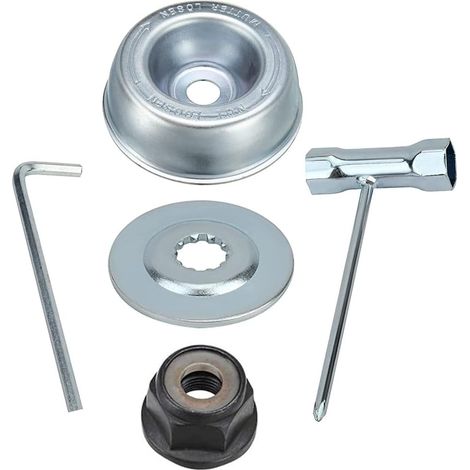 5-teiliges Mutter-set Für Freischneiderkopf Für Stihl Rasenmäher, Metallmesserscheibe Für Getriebegehäuse Des Stihl Fs55 Fs56 Fs120 Fs130 Fs130r Fs200 Fs200r Rasenmähers