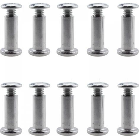 Möbel-schrauben- Und Muttern-set Mit Kappe, M6, 25 Mm, 10 Stück, Sechskant-hohlkopfschrauben, Geeignet Für Möbelbretter Und Arbeitsplatten Von Schränken