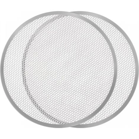 (lot De 2) Große Gelochte Pizza-backplatte, 40 Cm – Professionelle Backbleche Für Den Ofen, Schnelle Und Gleichmäßige Garung – Aluminiumlegierung, Nahtlos – Antihaftbeschichtung, Rostfrei, Bpa-frei, O