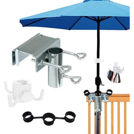 Balkon-sonnenschirmhalterung, Balkon-sonnenschirmständer, Balkon-sonnenschirmhalter, Geländer-sonnenschirmhalterung, Tisch-sonnenschirmhalterung, Befestigung Für Balkongeländer-sonnenschirme, Maximale