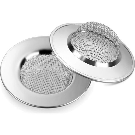 2 Stück Spülenfilter, Abflussfilter Aus Edelstahl, 7,7 Cm, Verhindert Die Verstopfung Durch Schmutz Für Küchenspülen, Waschbecken Und Badewannen