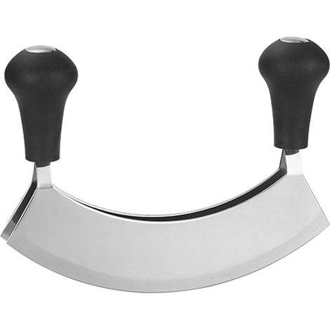 Hachoir Berceuse, Kräutermesser, Wiegemesser, Halbmond-hackmesser, Mondhackmesser, Doppelklingen-kräutermesser, Handhackmesser, Gemüsehacker, Kräutermesser Mit 2 Klingen