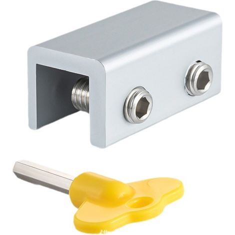Set Aus 2 Verstellbaren Schiebefensterschlössern – Edelstahl – Installation Ohne Bohren – Inklusive Inbusschlüssel