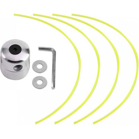 Universeller Ersatz-mahdkopf Aus Aluminium Mit 4 Fadenschnüren, 1 Schlüssel, 2 Unterlegscheiben, M10-rasenmäherhalterung