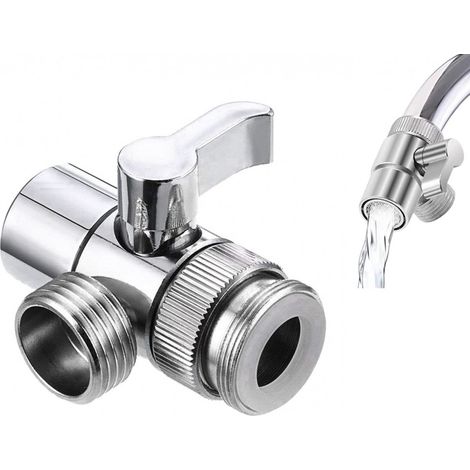 Wasserhahn-umstellventil, 1/2-zoll-anschluss, Dusch-umstellventil, Drei-wege-umstellventil, Duschadapter