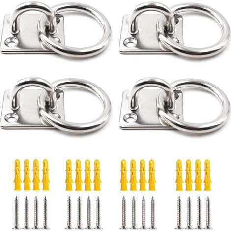 Set Aus 4 Deckenhaken, Geeignet Für Wandhaken, Hängesessel, Überdachungen Und Nautische Zubehörteile.