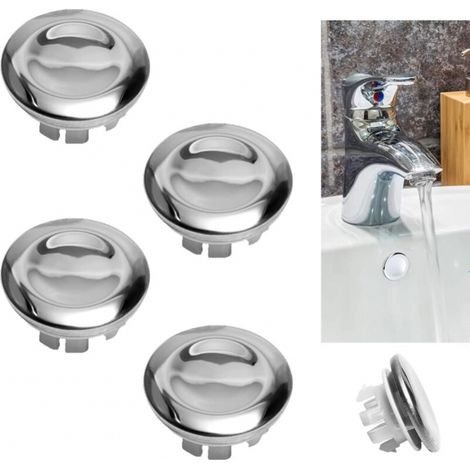 4-teiliger Spülen-überlaufdeckel, Dekorativer Überlaufdeckel, Waschbecken-überlaufstopfen, Spülbecken-überlaufabdeckung, Geeignet Für Badezimmer, Toiletten Und Küchenspülen