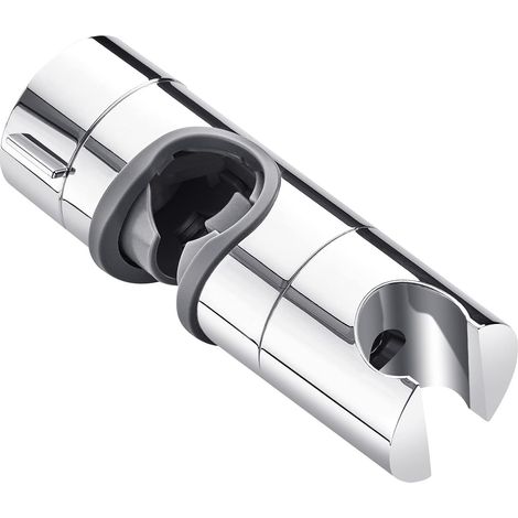 Halterung Für Duschkopf, Außendurchmesser 18-25 Mm. Für Die Gleitende Badezimmerstange, Drehbarer Halter Um 360 Grad, Abs (silber)