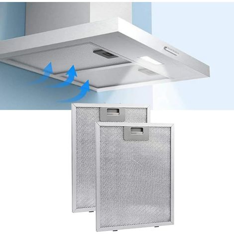 2er-pack Fettfilter Für Dunstabzugshaube, Aus Aluminium, Mit Maschenweite 320 X 260 X 9 Mm.