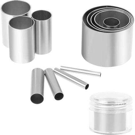 Ausstecher Rund Aus Edelstahl, 12-teiliges Ausstecher-set Für Polymer Clay, Hohlstanzwerkzeug Zum Schneiden Von Polymer Clay, Diy Konditorei